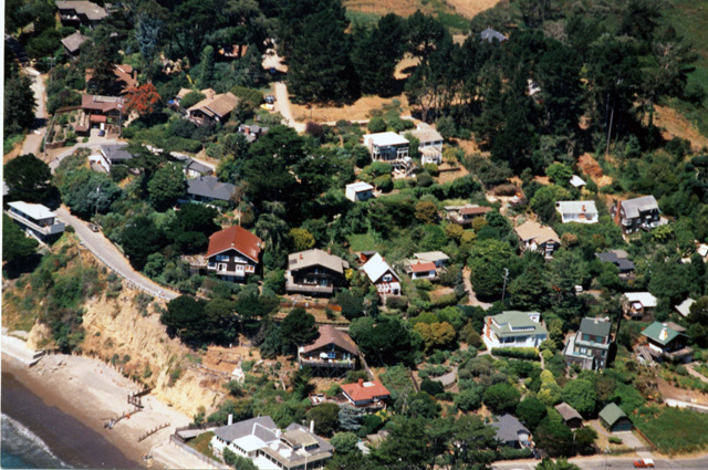 aerial of hillside